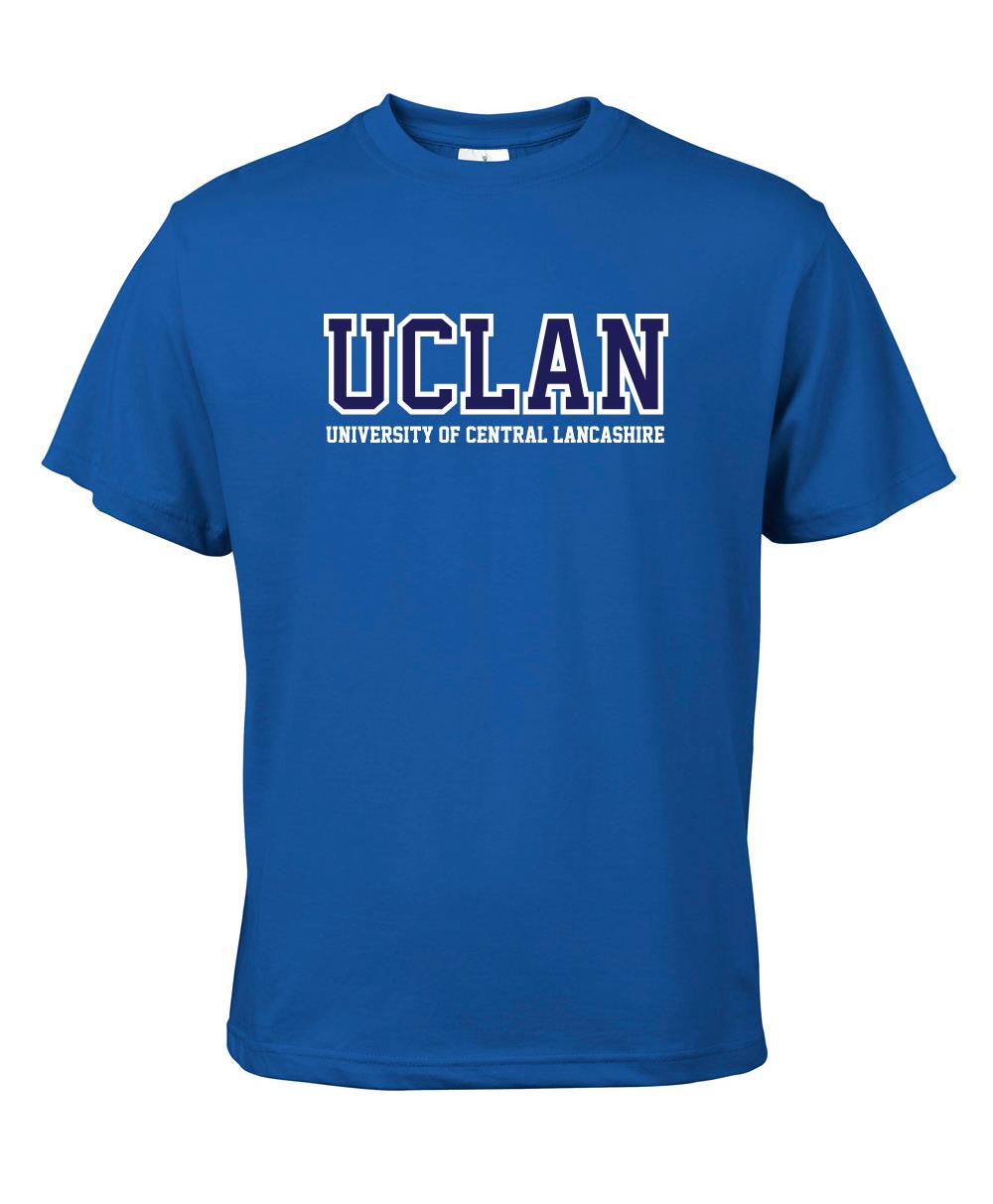 Brilliant Blue UCLan Logo Tshirt